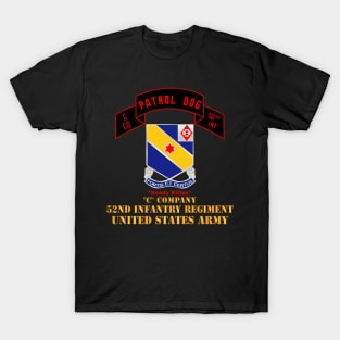 C Co 52nd Infantry - Patrol Dog - Ready Rifles T-Shirt